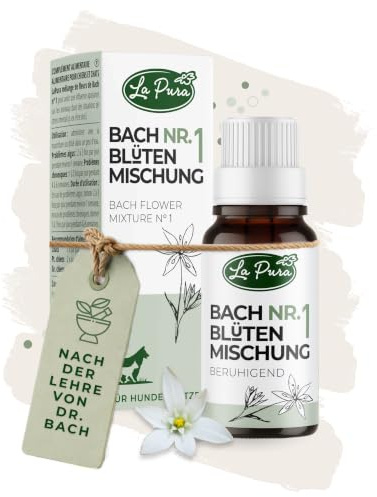 LaPura Bachblüten Nr. 1 Hund & Katze, Globuli bei Stress, 10 g | Für Reisen, Tierarzt, Silvester, Lärm & Gewitter, zur Unterstützung von Ruhe und Wohlbefinden bei Stresssituationen