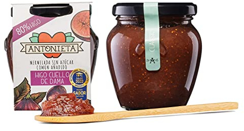 Mermelada de Higo - Mermelada Premiada Internacionalmente en Bruselas - Mermelada 100% Fruta de Producción Propia y Hecha a Mano - Sin Azúcares Añadidos - Hecho en España - 230 G