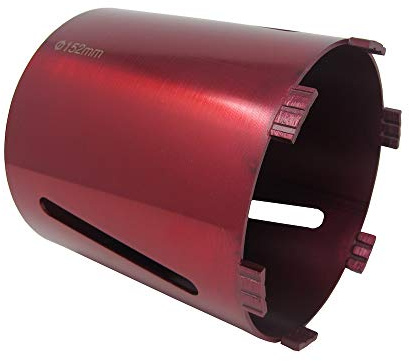 152mm 6 Dry Diamond Drilling Core Drill Bit with Turbo Segments for Brick & Masonry with 1/2 BSP Female Thread