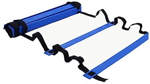 Beweglichkeitsleiter 12 Sprossen Agility Ladder, Flexibility Training Jumping Ladder, Speed ​​Agility Training Set, für Personal Training/mit Tragetasche