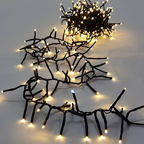 elume Guirlande lumineuse extérieure BOA longueur 4m, 310 LED blanc chaud & flash Blanc