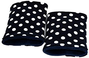 Britta Meier Dottys von Label, Pulswärmer (Armstulpen), Baumwolljersey und Baumwoll-Fleece (Dunkelblau)