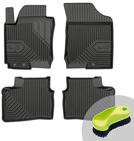 FROGUM No.77 Gummimatten Ganzjahresset von Auto Fußmatten Autofussmatten für Hyundai i30 I 2007-2012 | Langlebiges TPE Material