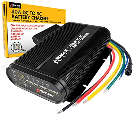 Wagan Chargeur de Batterie 12 V CC vers CC avec contrôleur MPPT Solaire pour SLA, inondé, Gel, AGM, Calcium et Lithium, utilisant la Charge Multi-étapes dans Les Camping-Cars, véhicules, Bateaux et