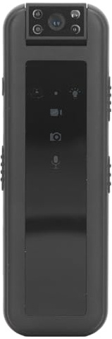 ciciglow Mini Body Camera, 1080P HD Video Recorder Night Vision Wearable Dash Cam Back Clip Rotatable Action Camera with LED Indicator Light for Riding Cycling Camping