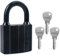 Lucchetto resistente con 3 chiavi, resistente alle intemperie, per contenitori per capannoni, magazzini, garage, persiane, unità di stoccaggio, capannoni, garage, recinzioni (40 mm)