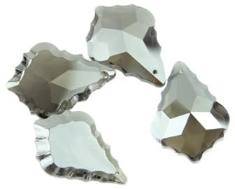Pièces de Prisme de Lustre d'éclairage en Verre de Feuille d'érable en Cristal coloré for la décoration intérieure (Color : Smoke Gray, Size : 38mm 100pcs)