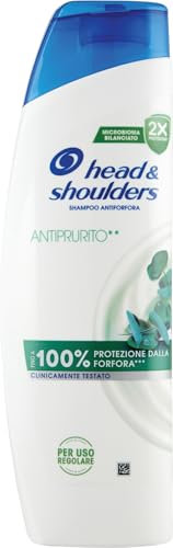 Head & Shoulders Shampoo Antiforfora Antiprurito 250ml per Uso Quotidiano. Fino al 100% di Protezione dalla Forfora. Clinicamente Testato. Per Tutti i Tipi di Cute e Capelli. Sensazione di Freschezza