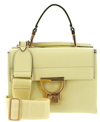 Coccinelle Arlettis Signature Handbag Grained Leather Lime Wash