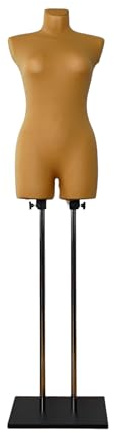 LUSORIA Schneiderpuppe weiblich mit Oberschenkeln, beige (L/XL)