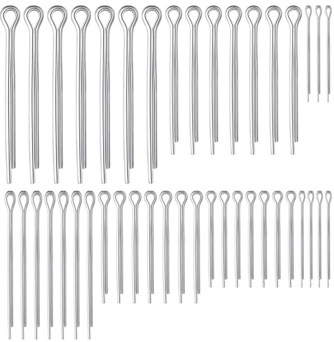 Cotter Pins Assortment Kit , 304 Stainless Steel Split Pins Kit, Retaining Spring Hitch Cotter Pin Set for Automotive, Mechanics, Car Garage, Workshop