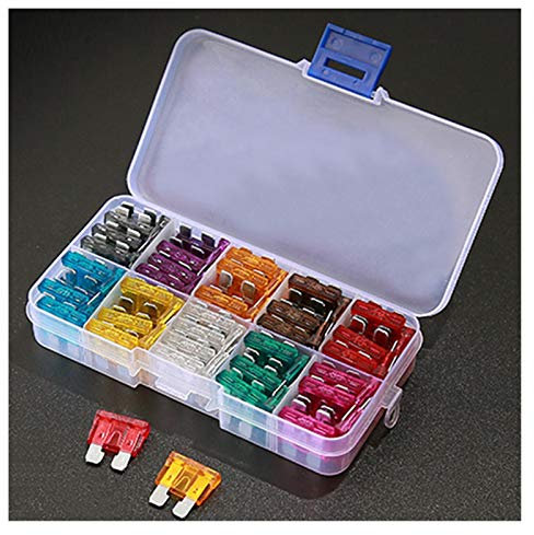 100 teile/los Auto Lkw Kleine Mini Flachsicherungen 2A 3A 5A 7,5A 10A 15A 20A 25A 30A 35AMP Box Sortiment mit Clip