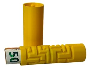 Labyrinthbox Puzzle Rätsel Geschenkbox spannende und kreative Geschenkverpackung (Gelb)