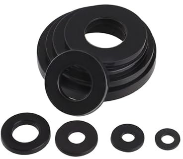 10/20/50PCS M2 M2,5 M3 M4 M5 M6 M8 M10 M12 M14 M16 M18 M20 Schwarz penny Kotflügel Reparatur Unterlegscheiben Flach Dick(M5x15x1,10Pcs)