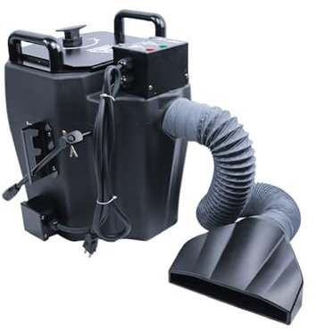 Máquina de chorro de hielo seco de 70 a 80 °C, control electrónico de temperatura para bodas, fiestas, máquina de niebla de hielo seco con temporizador y adaptador de manguera para limpieza