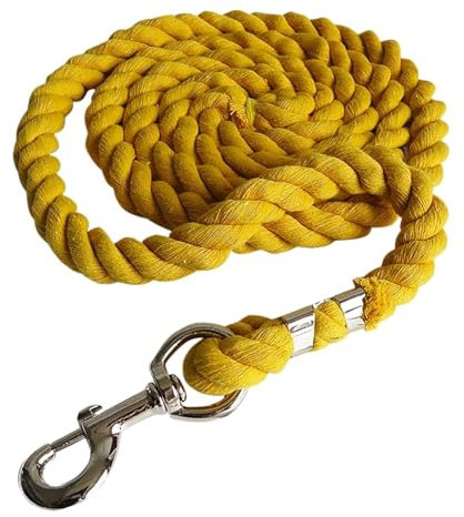 LYFDPN Redini per Cavalli Corda di Piombo per Cavalli Bullone Morbido Clip a Scatto Redini equestri Cavezze da Corsa (Yellow)