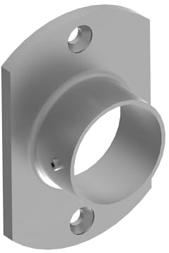 Innbee Handlaufhalter Edelstahl V2A Rohr 42,4 mm Wandmontage Wandbefestigung Handlaufsystem Treppengeländer Balkongeländer Terrassengeländer AISI 304 geschliffen K320