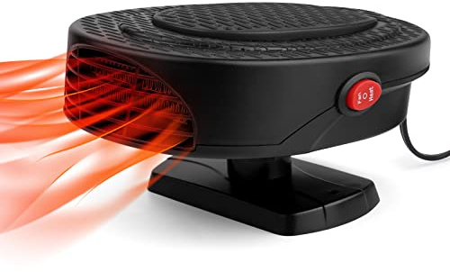 Portable 12V Car Heater That Plug into Cigarette Lighter Windshield Defroster & Defogger 2 in 1 Fast Heating/Cooling Automobile Heater Demister Vehicle Heater Fan Suitable for All Car (9)
