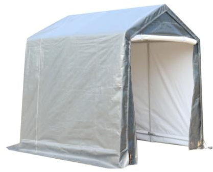 CDZHLTG Abri de Jardin, 3x1.8x2 m, Garage pour Vélo et Outils, Tente de Stockage Imperméable et Anti-UV avec Cadre en Acier Galvanisé, Grande Capacité, pour Vélo, Moto, Bois, Outils de Jardin