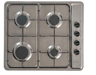 CDA Domino SCG060SS 58cm Gas Hob - Stainless Steel