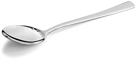 Forgast Cucchiaio da Caffè in Acciaio Inox SIMPLE, 6 Cucchiai da Dessert, Cucchiaini da Tè da Gelato, Posate per Ristoranti, Mense, Feste, Casa, Lavabile in Lavastoviglie, Alta Qualità