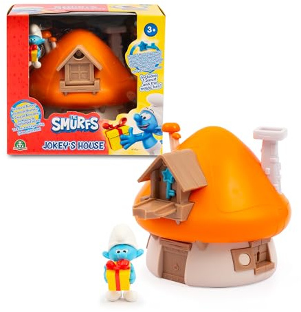 Die Schlümpfe, magisches Haus, das Sich öffnet, mit 1 Figur 5,5 cm und Zubehör, Stchlümpfe mit Stchlümpfen, Spielzeug für Kinder ab 3 Jahren, PUF202