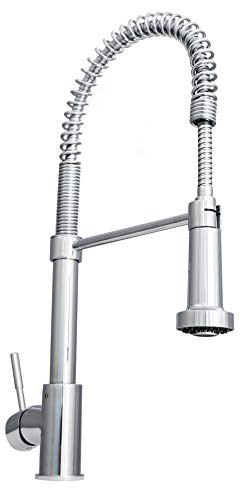 Zline APL-KF-CH Apollo Pull Down Spring Kitchen Faucet, Chrome; PVD Technology; 360-Degree Swivel; 1.8 Gallon/Minute Flow Rate; High-Pressure Anti Splash; Single Handle