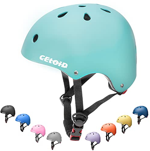 CELOID Children's Bicycle Helmet, Youth Skateboard Helmet for Kids Aged 8–10–14 Years, Boys/Girls, Adjustable Multi-Sports Helmet, Cycling, Skateboarding, Football, Roller Skating, Rollerblading,