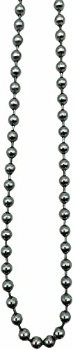 Premium Roller Blind Chrome Beaded Pull Chain - Continuous Loop (150cm Drop, Chrome)