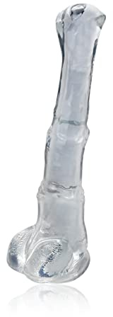 Roluck Dildo Analdilos Masturbándose para Hombres y Mujeres Plug Anal de Silicona con Shock Soft Wearable False Dildo (S) Transparente