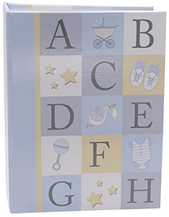 Baby ABC Photo Album 80 4x6 Pictures - Blue