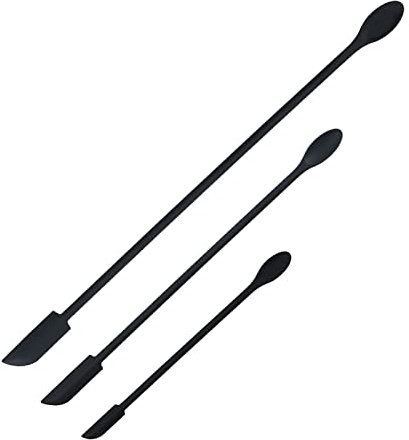 3Pcs Silicone Spatula Set, Mini Jar Scraper, Tiny Silicone Spoon, Lotion Stirrer, Get Last Drop From Food Bottles & Beauty Products