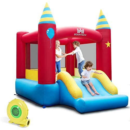 COSTWAY Castillo Hinchables Infantiles, 2 en 1 Castillo Hinchable para Niños 3 a 10 años, 260 x 195 x 205 cm, Insuflavel Crianças Interior Exterior (con soplador)