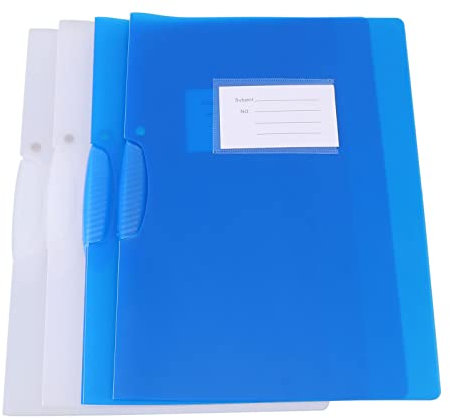 STOBOK 4stücke Ordner Aus Kunststoff Drehmappen Für Schule Und Büro Transparente Mappen Praktische Schulmappen Für Organisation