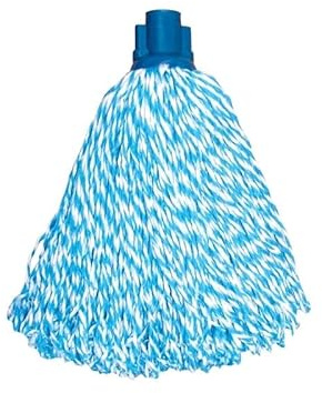 MSV Lot de 24 Franges à serpillière de Rechange en Microfibre Bleu