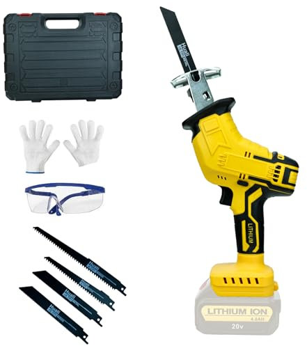 Sega a Gattuccio per Dewalt 20V Batterie Sega Universale Alternativa 4 pezzi per tagli veloci in legno, metallo e plastica (solo utensili)