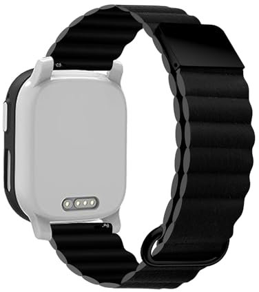 LXURY Magnetische Armbänder für XPLORA X6 Play Armband, Leder Silikon mit Magnet Schleife Schnalle Bänder für XPLORA X6 Play Ersatzarmband Kompatibel mit XPLORA X6 Play Uhrenarmband (8)