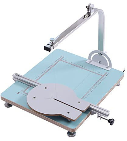 Electric Hot Wire Foam Cutter Table, Foam Cutter Hot Wire Electric Tabletop Work Table Tool, Tabletop Hotwire Cutter for Cutting with Ruler and Led Display, Adjustable Temperature and Voltage