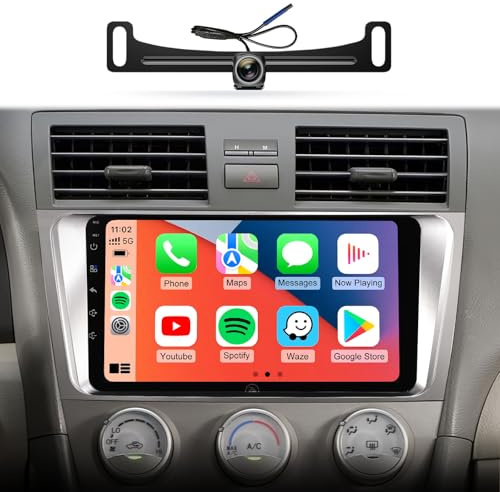 5G WiFi Android Car Stereo for Toyota Camry 2006 2007 2008 2009 2010 2011, 9 Inch IPS HD Touch Screen Car Radio Wireless CarPlay Android Auto, GPS FM/SWC Bluetooth 1080P Backup Camera