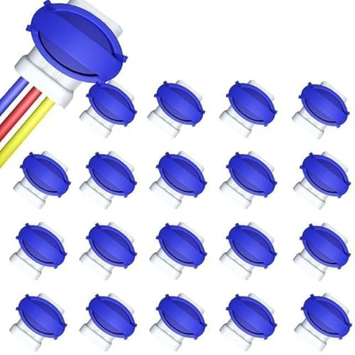 Kabelverbinder für Mähroboter, 20 Stück Wasserdicht Verbinder Cable Connectors Anschlussklemmen Kabelklemmen 314 Kabel Verbinder für Automower Rasenmäher Mähroboter von Husqvarna & Gardena