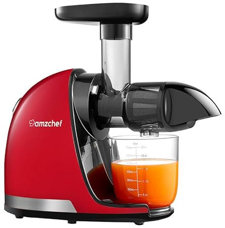 AMZCHEF Slow Juicer 1501-RD (Red)