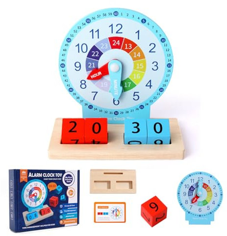 Minging Lernuhr Kinder Lernuhr 1. 2. Klasse Uhrzeit Lernen Lernspiele Zeitunterrichts Demonstrationsuhrmodell Lernressourcen Frühe Bildung