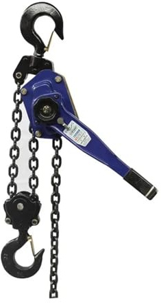 Palan Électrique Palan à chaîne manuel, bloc de chaîne domestique, dispositif de câble métallique tendu à la main, 0.75T 1T 1.5m Treuil de Levage(1T)