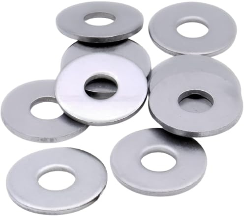 TERF® Unterlegscheibe M10 x 30 mm x 2,5 mm, Form G, M10 (10 mm) ID x 30 mm Außendurchmesser x 2,5 mm Dicke, Edelstahl, A2 (304), robuste Penny-Schutzblech-Reparatur, Holz, flache Unterlegscheiben, 10