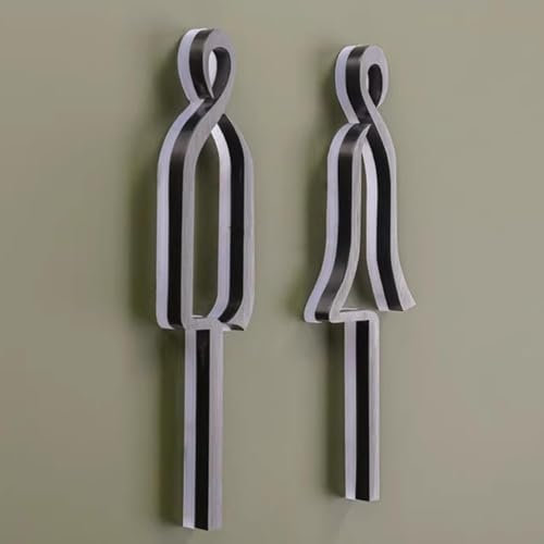 JFBHSD Insegna Luminosa for Bagno A LED, Semplice Insegna al Neon for Toilette for Uomini E Donne, Montata A Parete, Adatta for attività Commerciali, Bar, Centri Commerciali, Bagni Pubblici(A)