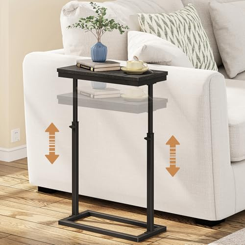 TUTOTAK End Table, Side Table, Tall Couch Table, Sofa Table