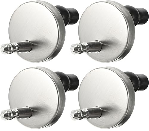 DIYEAH Bisagras y Tornillos de Fijación para Asiento de Inodoro de Acero Inoxidable, Accesorios de Liberación Rápida, Kit de Repuesto 2 Juegos 4 Piezas para Baño