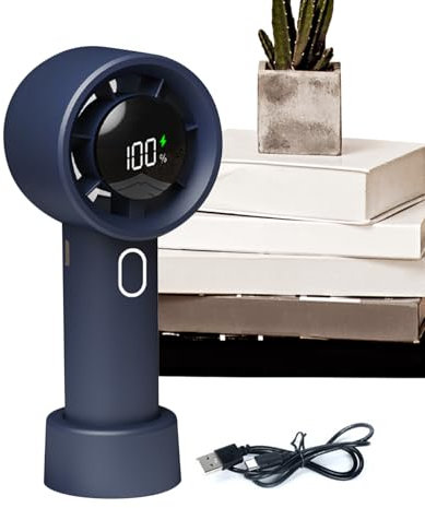 Ventilador de Bolsillo,Refrigeración Personal Portátil - Ventilador de 100 Velocidades con Batería, Gadget para Viaje Habitación Exterior