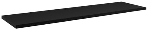 Meublorama Piano lavabo VANO – L140 × P40 cm – Nero opaco – Da appoggio – Grande Larghezza e Stile Design