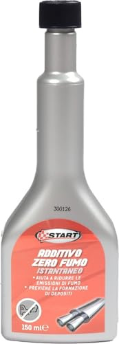 START Additivo Zero Fumo Istantaneo 150 ml | Riduce Fumo allo Scarico e Consumo d’Olio | Migliora Compressione e Prestazioni del Motore | Trattamento Professionale Antifumo